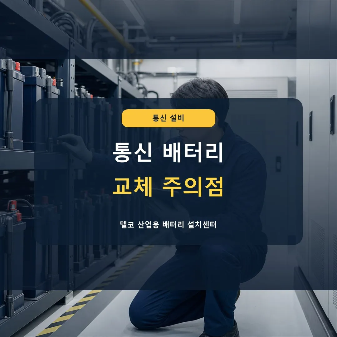 통신장비 배터리 교체 시 주의점은 무엇인가요? 썸네일
